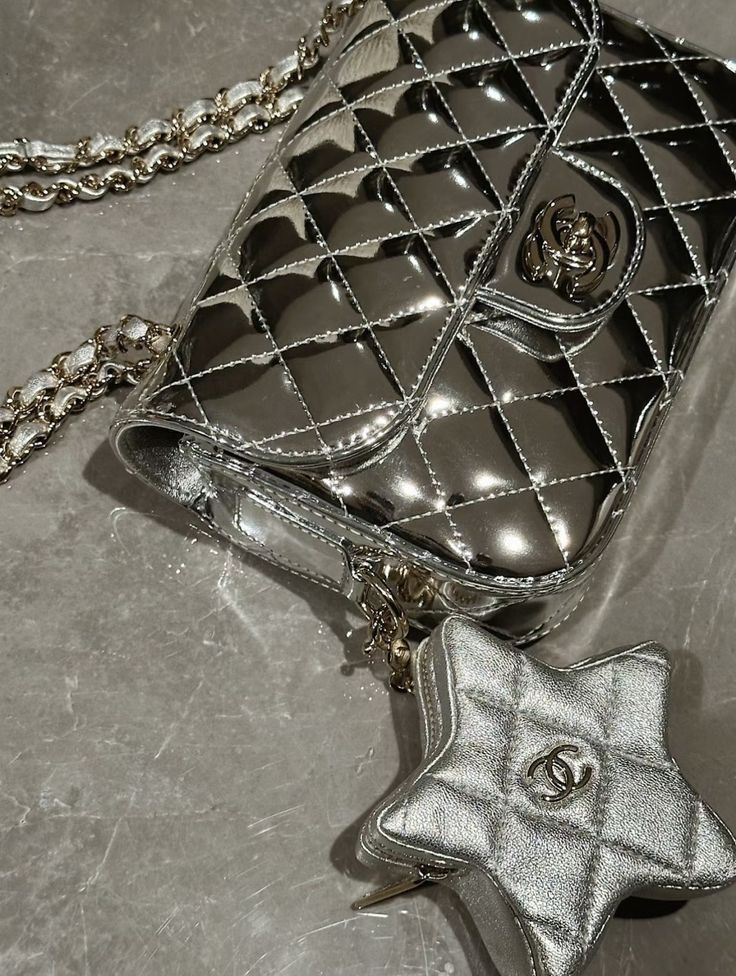 Chanel Backpack Mirrored Metallic Flap Bag