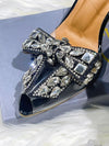 Jimmy Embroidered Bow Heels