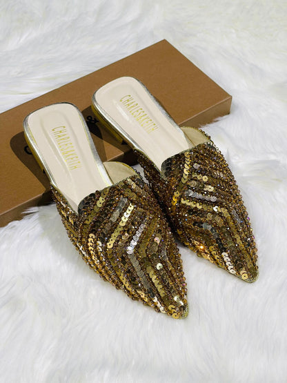 Charles & Keith Embroidered Sequence Pumps