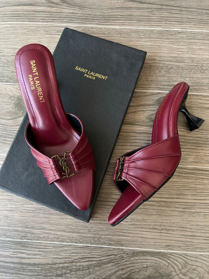 Ysl Maroon Heels