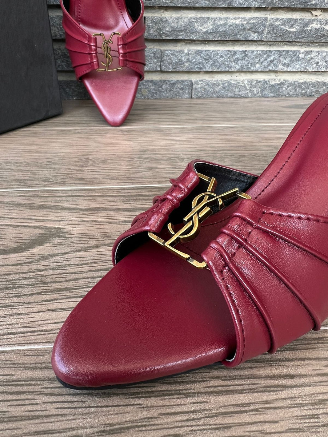 Ysl Maroon Heels