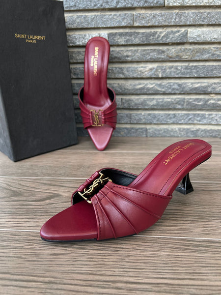 Ysl Maroon Heels