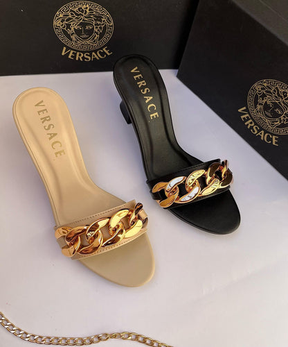 Versace Medusa Mid Chain Heels