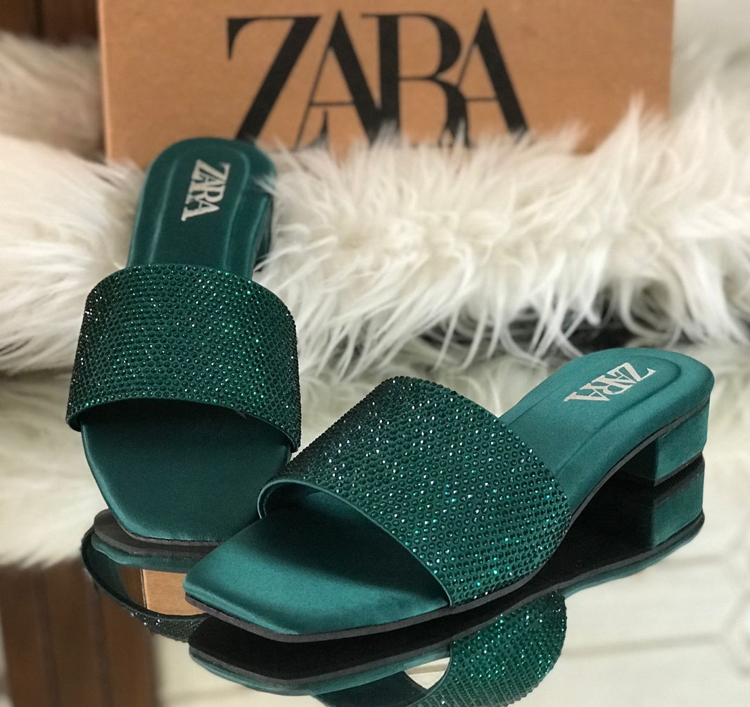 Zara Zaralyn Stone Slippers