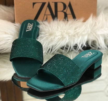 Zara Zaralyn Stone Slippers