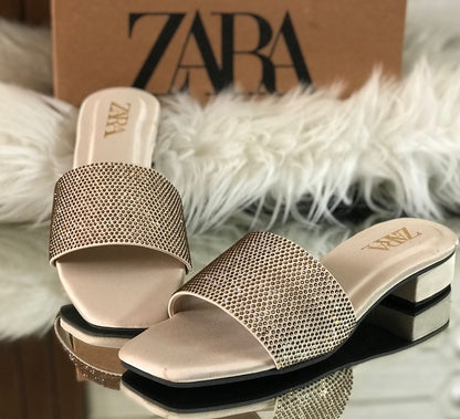 Zara Zaralyn Stone Slippers