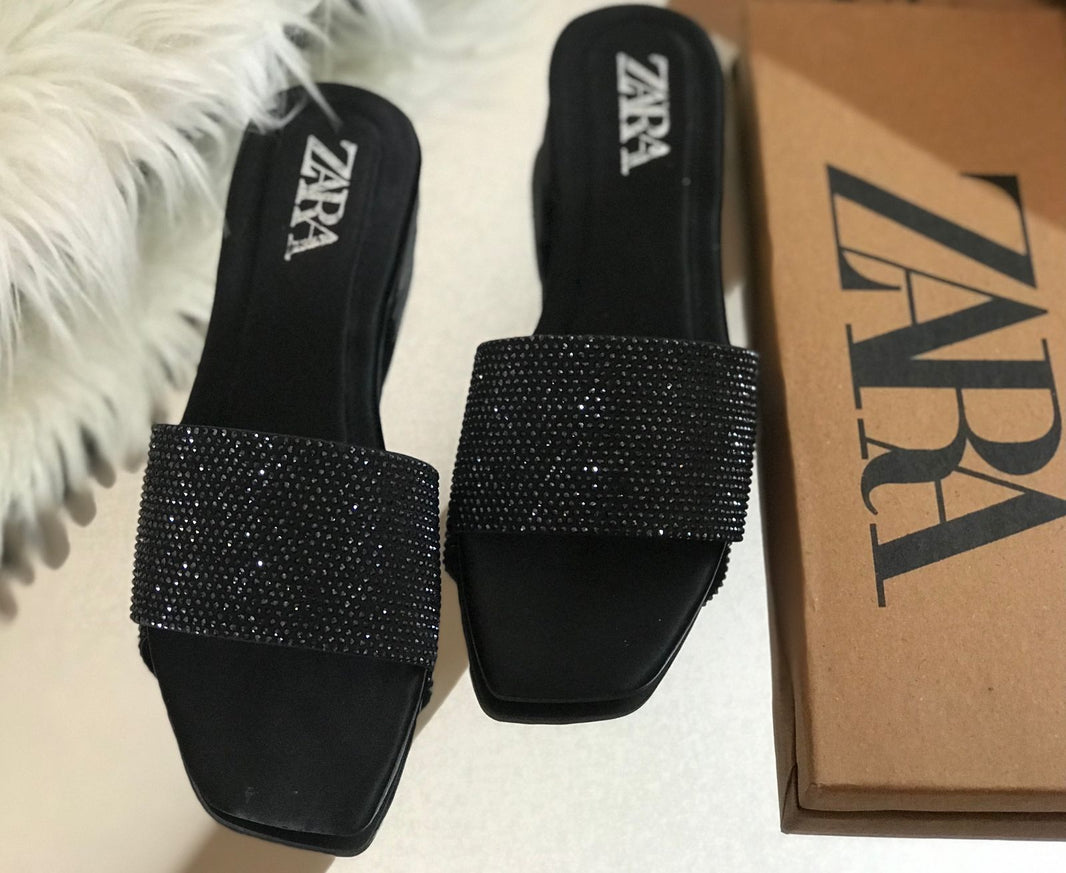 Zara Zaralyn Stone Slippers