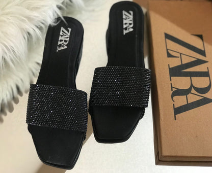 Zara Zaralyn Stone Slippers