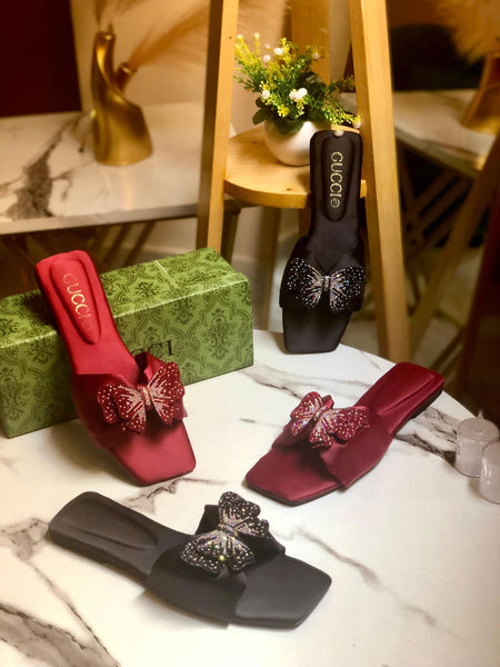 Gucci Butterfly Flat Sippers