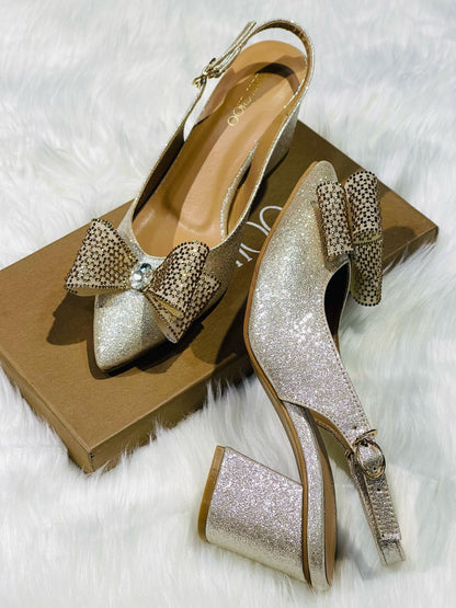 Jimmy Choo Bling Bow Heels