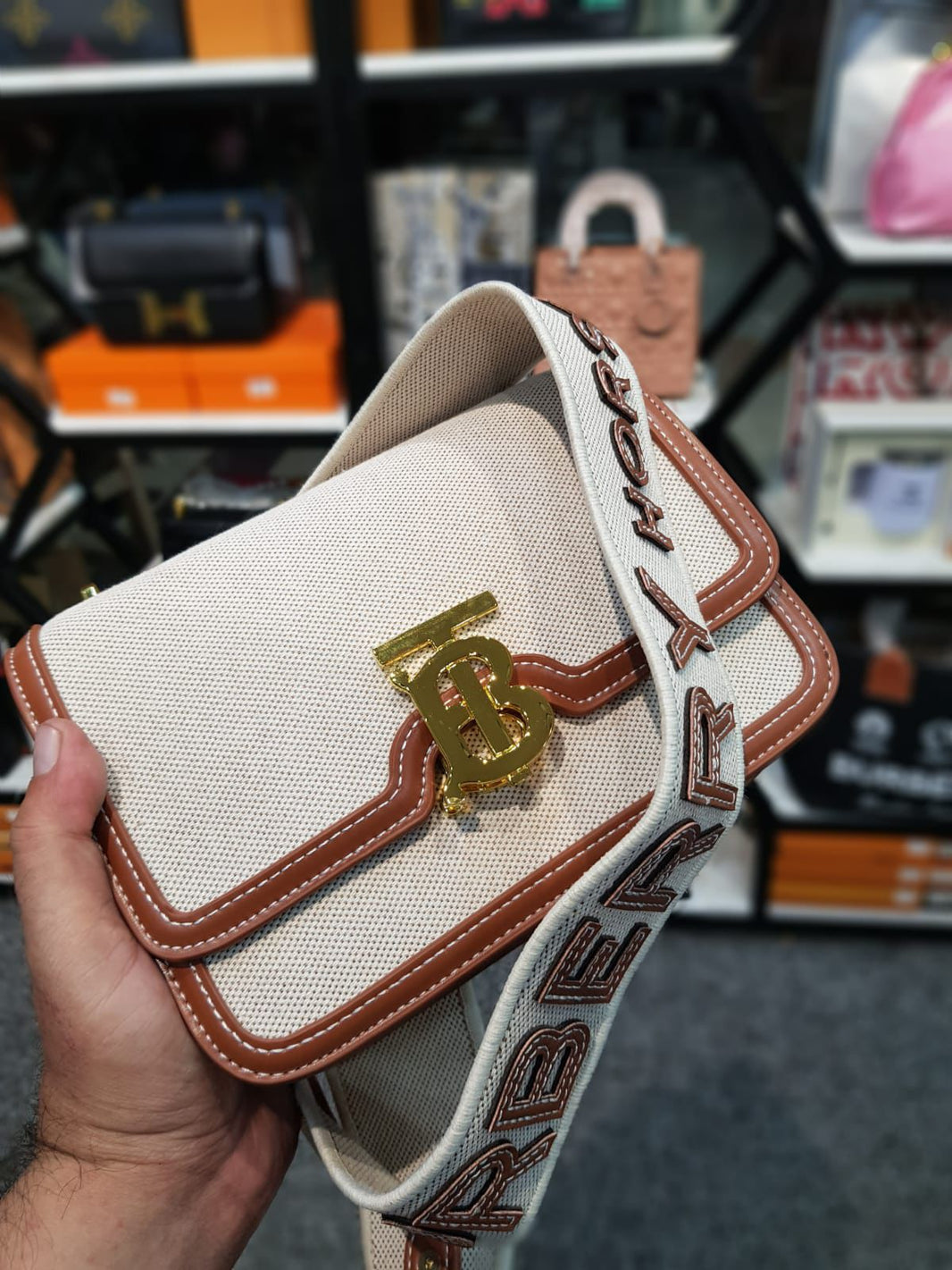 Burberry Two-Tone Canvas