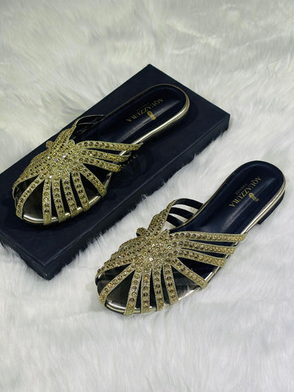 Aquazzura Embroidered Flats