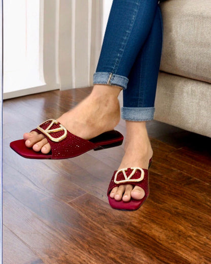 Valentino Stone Slipper