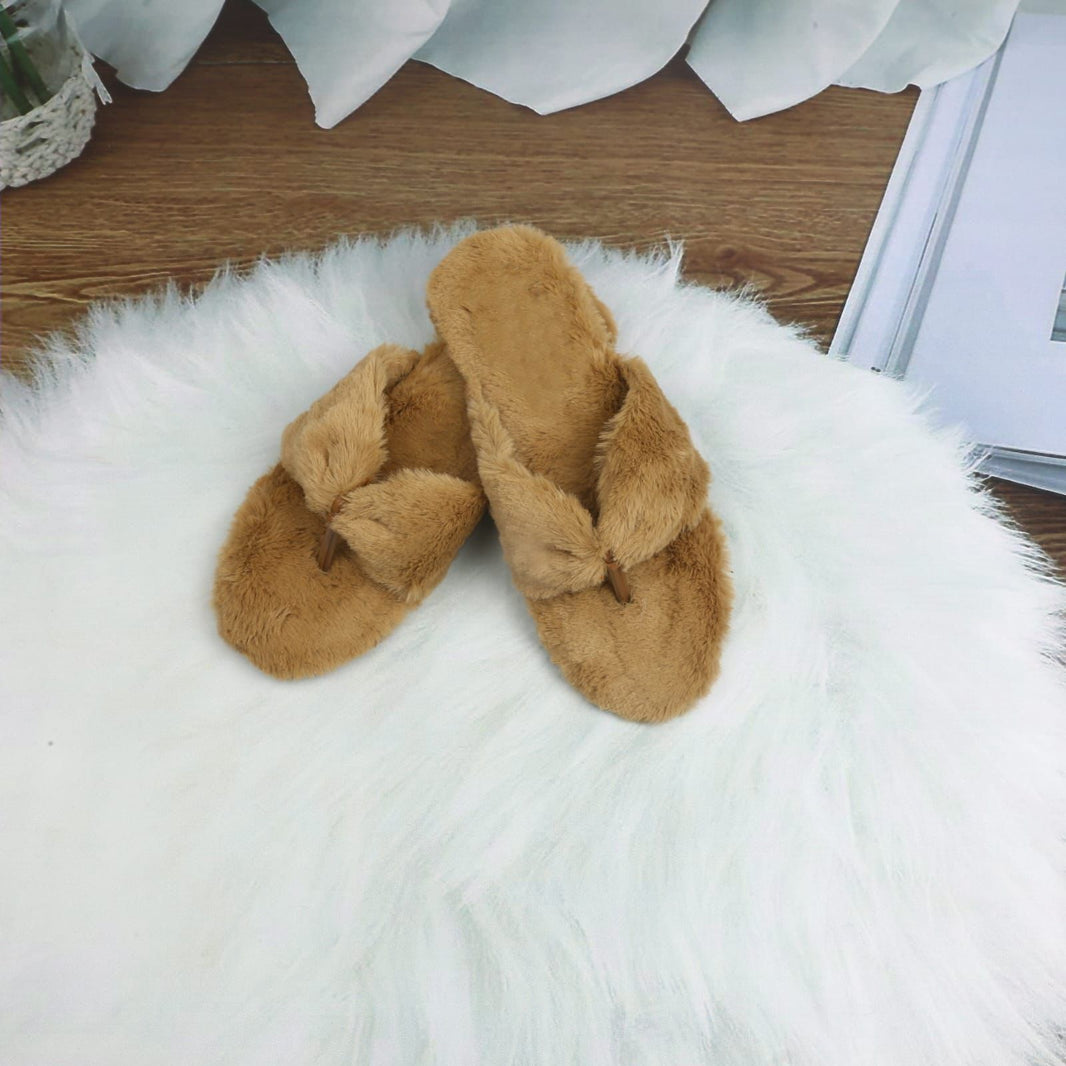Fur Flip Flops Slippers