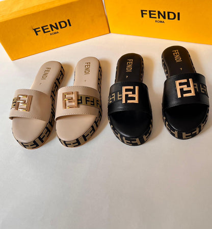 Fendi Signature Stoe Wedges
