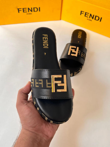 Fendi Signature Stoe Wedges