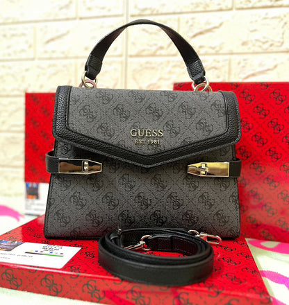 Guess Zadie Logo-Top Handle Bag