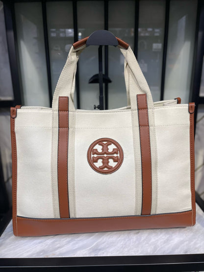 Tory Burch Canvas Eleanor Tote Bag