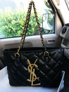 Ysl Avis Belted Handle Bag