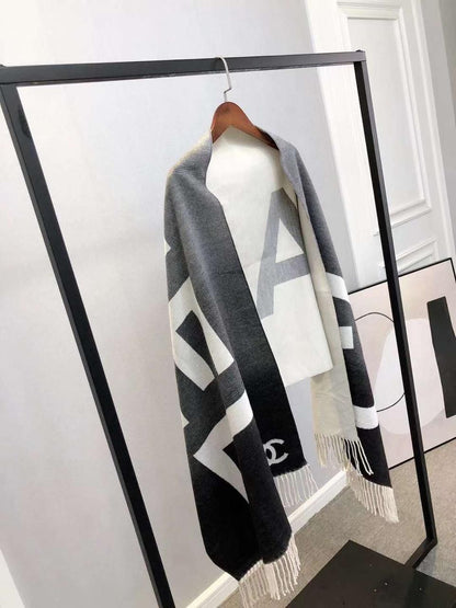 Chanel Woolen Shawls Reverse able