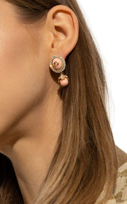 Gucci Interlocking G Pearl Earrings