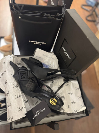 Ysl Amalia Slingback Pumps