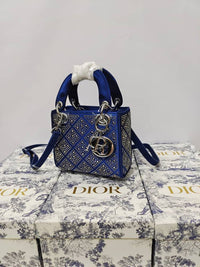 Lady Dior Stone Embellished Bag