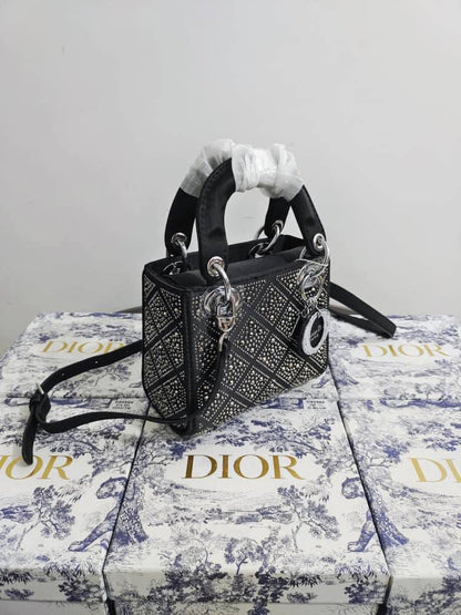 Lady Dior Stone Embellished Bag