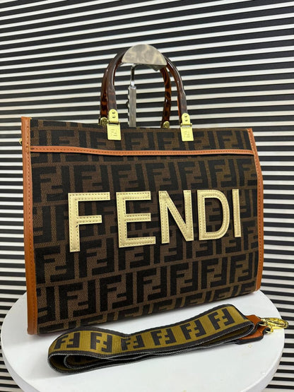 Fendi Sunshine Medium Tote With Dust Bag