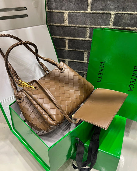 Bottega Venetta Supple Intrecciato Shoulder Bag