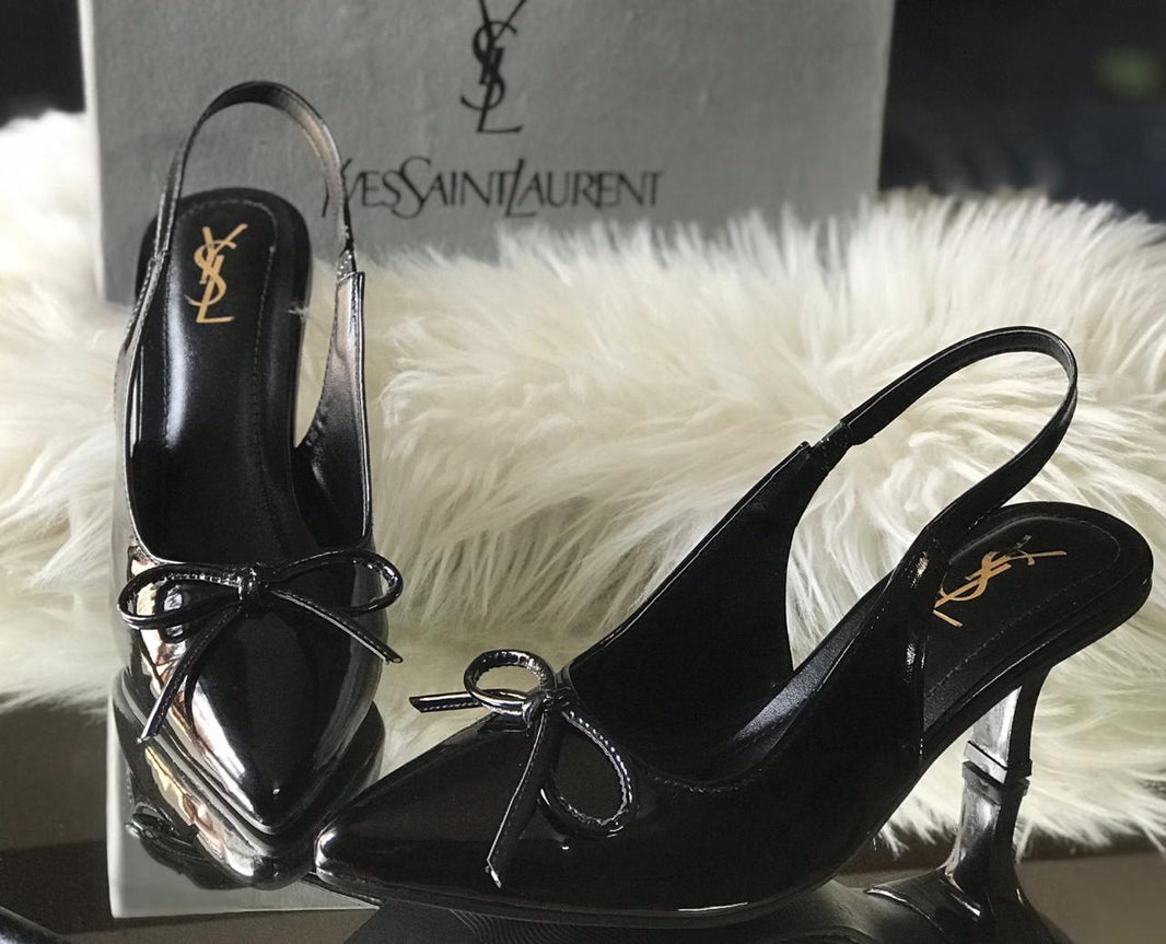 Ysl Bow Patent Heels