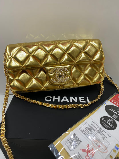 Chanel Pearl Gold Bag