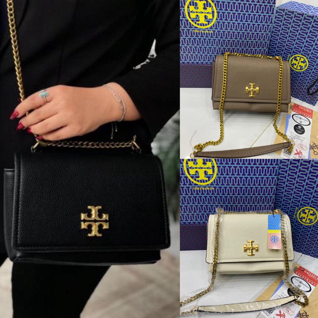 Tory Burch Caviar Leather Chain Bag
