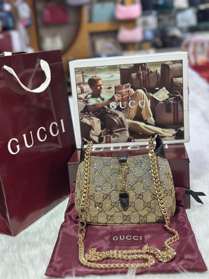 Gg Shimmer Chain Shoulder Bag