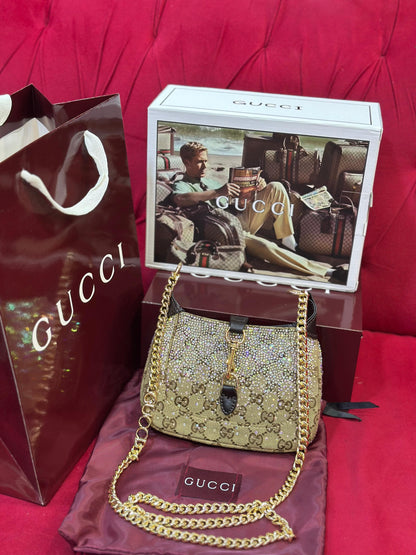 Gg Shimmer Chain Shoulder Bag