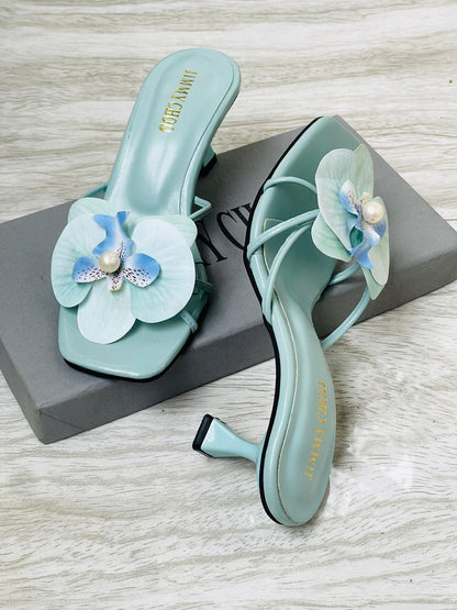 Zara Signature Floral Heels