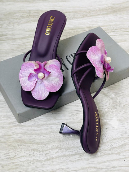 Zara Signature Floral Heels