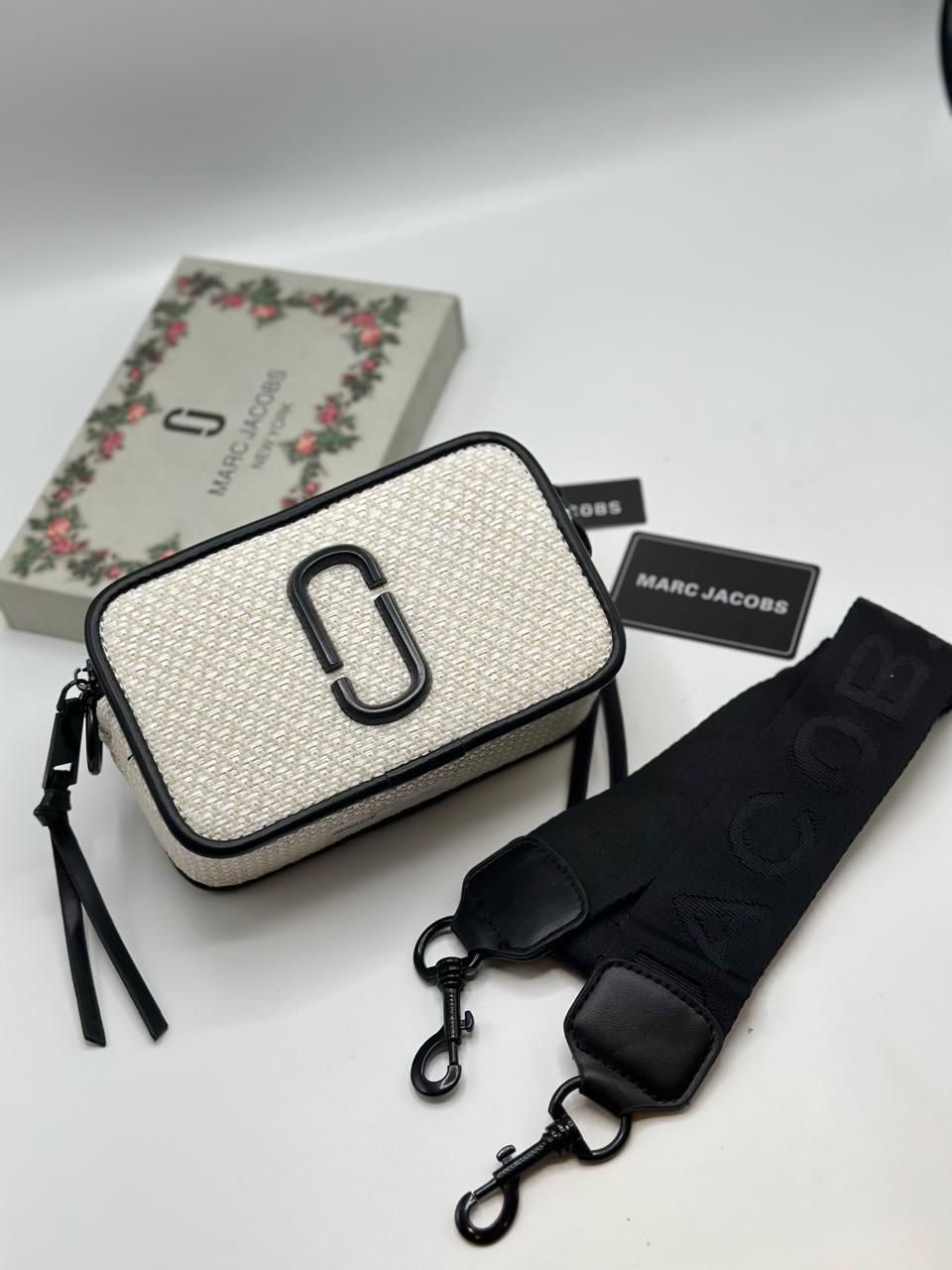 Marc Jacob Woven Snapshot Crossbody Bag
