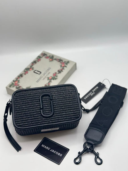 Marc Jacob Woven Snapshot Crossbody Bag