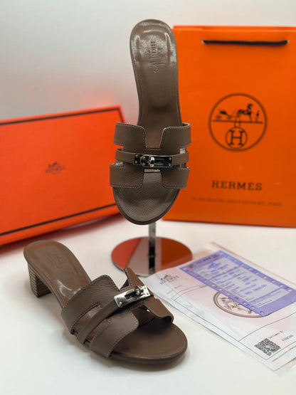 Hermes Berkin Signature Block Heels