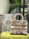 Lady Dior Embossed Handbag