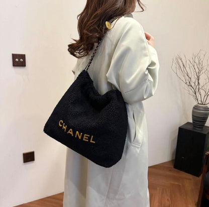 Chanel Fur Shoulder Bag
