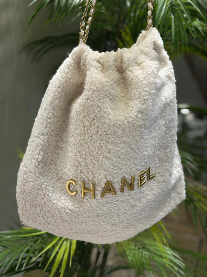 Chanel Fur Shoulder Bag