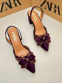 Zara Bow Flip Block Heel