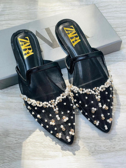 Zara Embroided Pumps