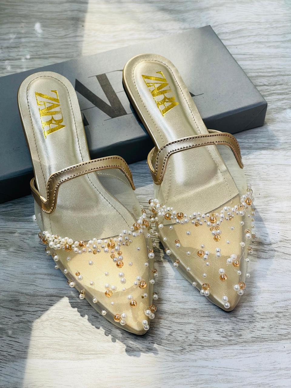 Zara Embroided Pumps