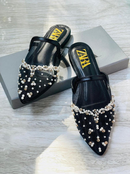 Zara Embroided Pumps