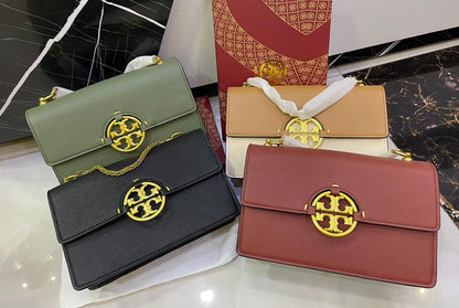 Tory Burch Flap Signature Leather Bag