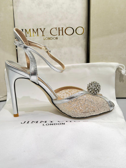 Jimmy Choo Sacora Pearl-Embellished Heels