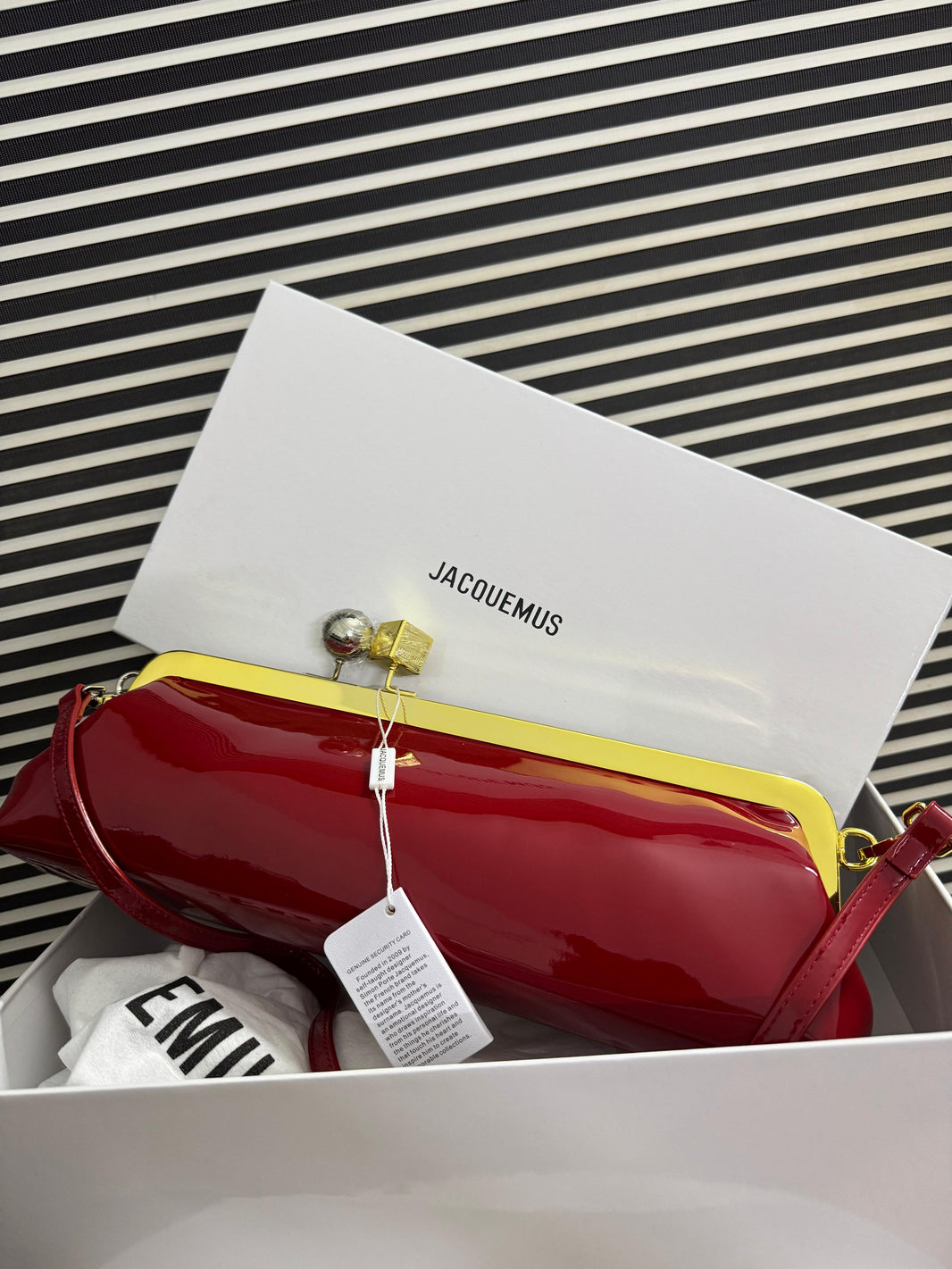 Jacquemes Salon Clutch La Croisiere  Long Clasp Bag